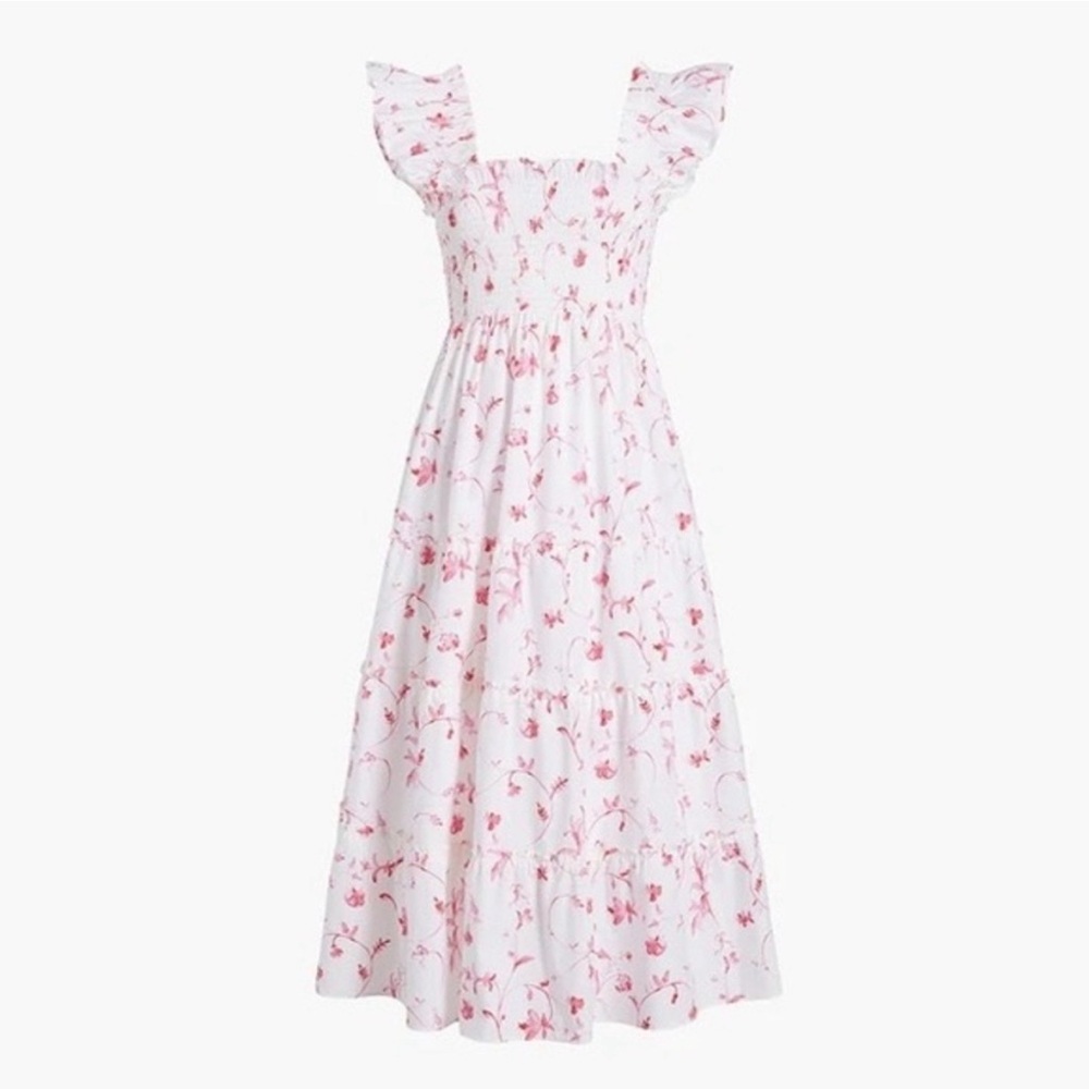 Hill House Nap Dress in Rose Botanical